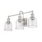 Z-Lite Bryant 3 Light Vanity, Brushed Nickel And Clear Seedy 734-3V-BN - alternate 5